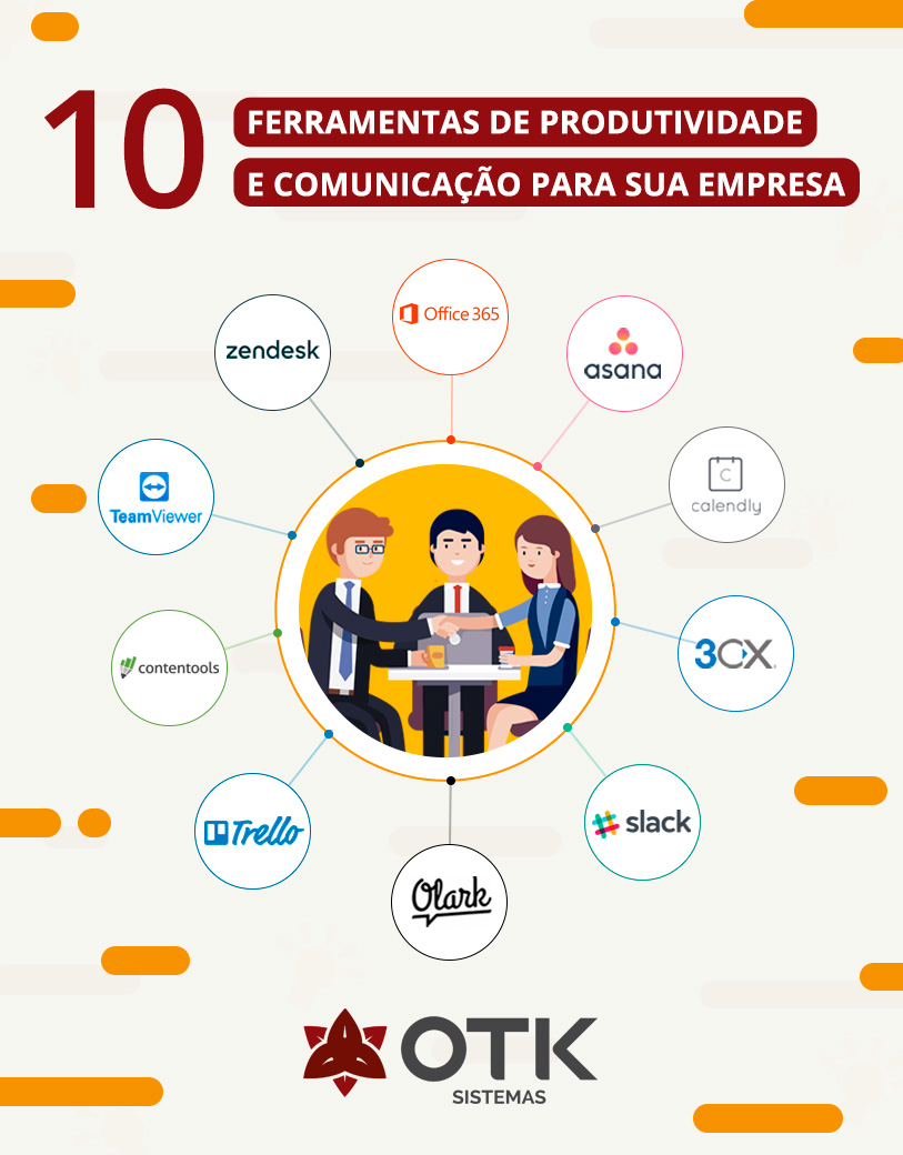 10 Ferramentas de Produtividade e Comunicação para sua Empresa - Infográfico